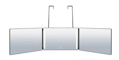 Trifold Adjustable Hanging Mirror With LED Light
