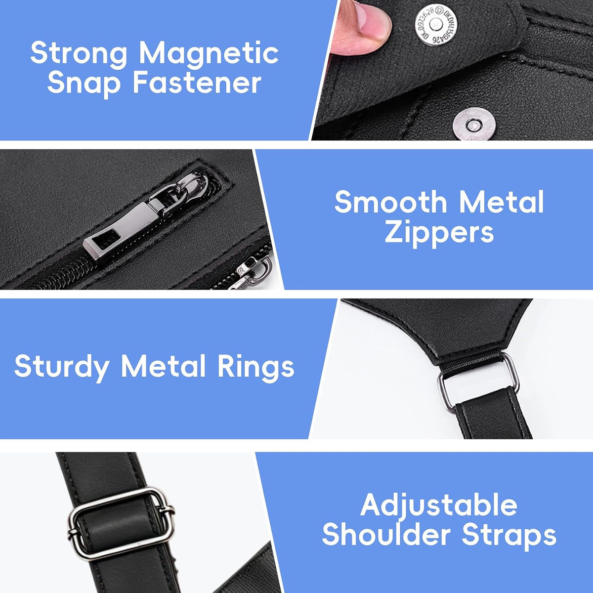Multifunctional Underarm Satchel Zipper Bag