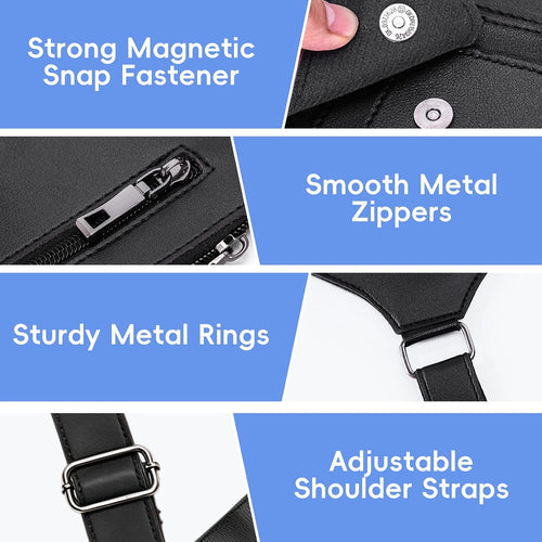 Multifunctional Underarm Satchel Zipper Bag