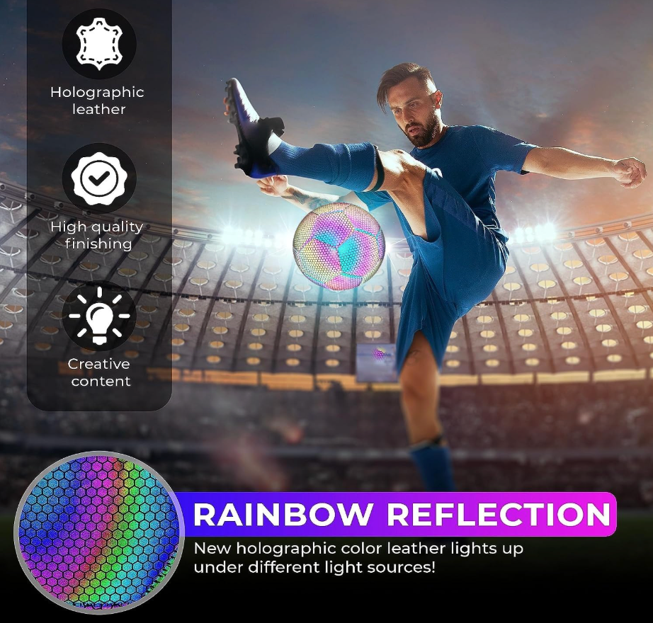 Holographic Glow in the Dark Football