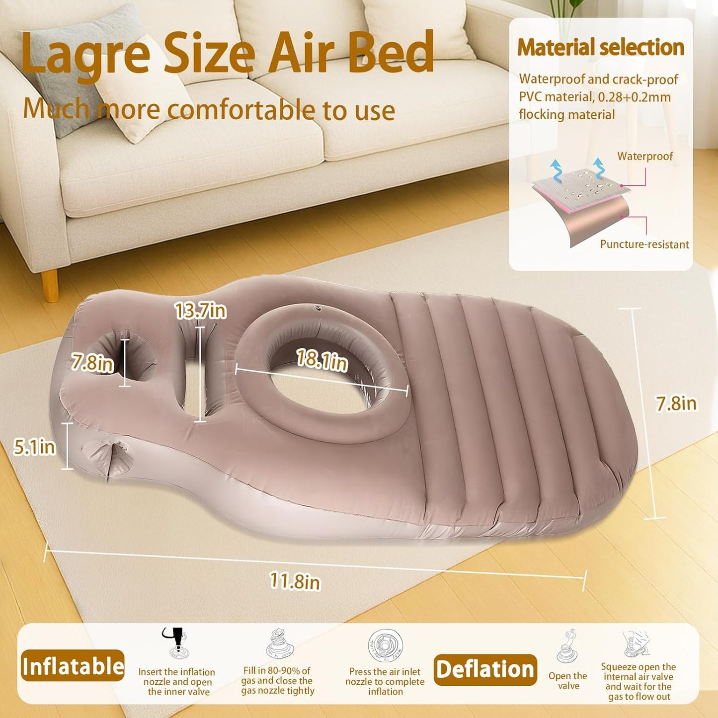 Inflatable Pregnancy Pillow (Cozy Bump)