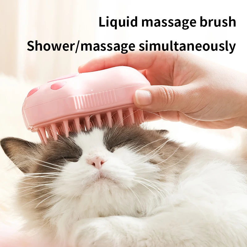 Rechargeable Pet Hair Spray Brush