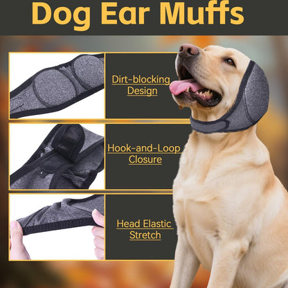 Dog Calming Noise-Canceling & Anxiety Relief Head Wrap