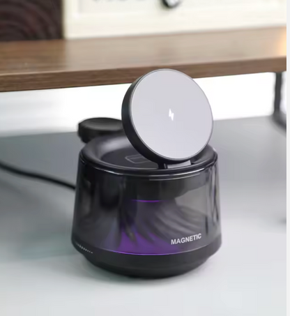 5-in-1 Magnetic Wireless Charging Stand With Speaker