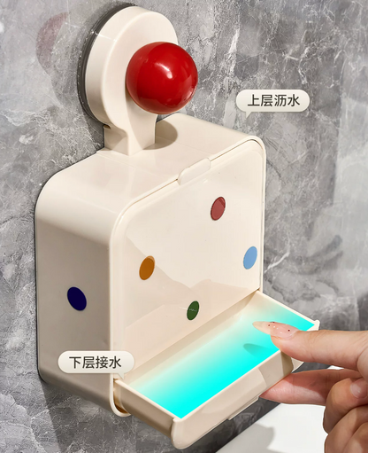 Wall Mounted No-Drill Self-Draining Soap Holder