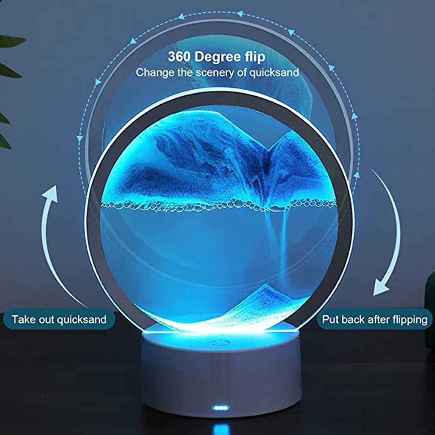 LED Hourglass Table Lamp