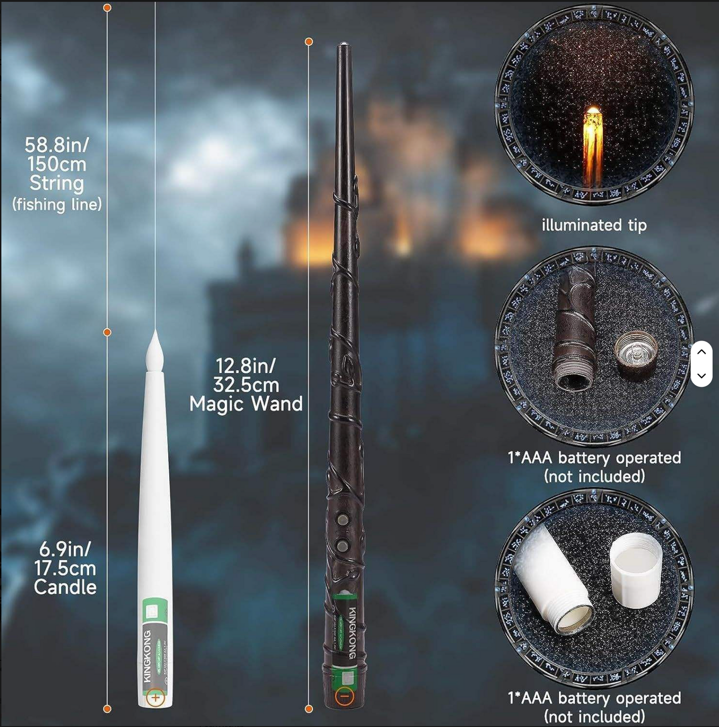 Floating Candles with Wand Remote