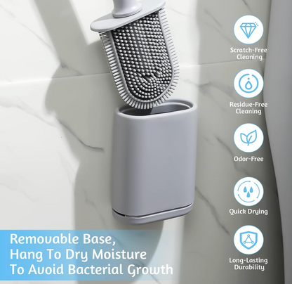 Silicone Toilet Brush with Holder