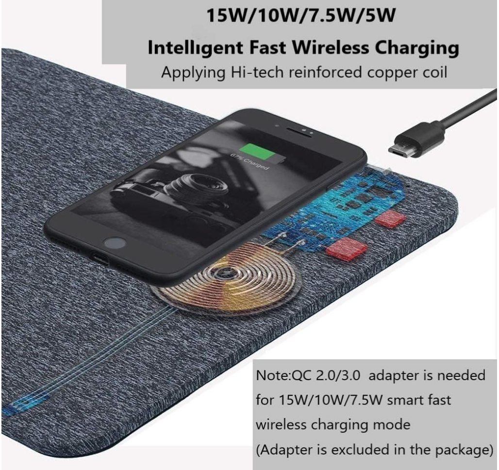 Wireless Charging Mouse Pad