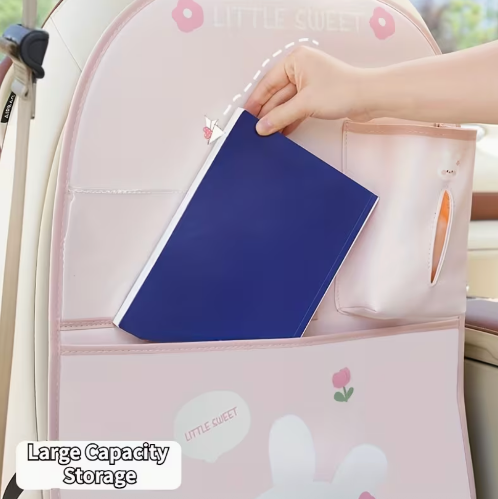 Car Back Seat Organizer with Detachable Tray