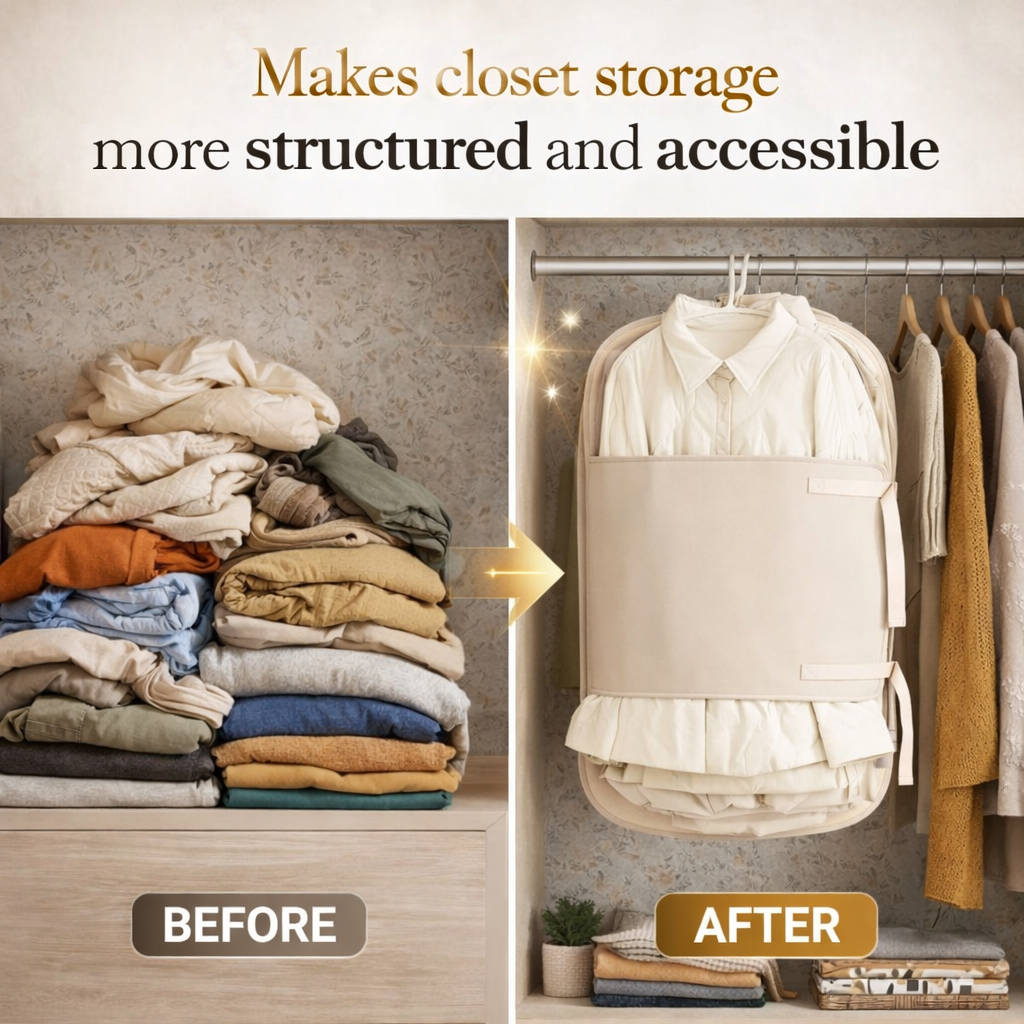 Hanging Wardrobe Space Saver Organizer