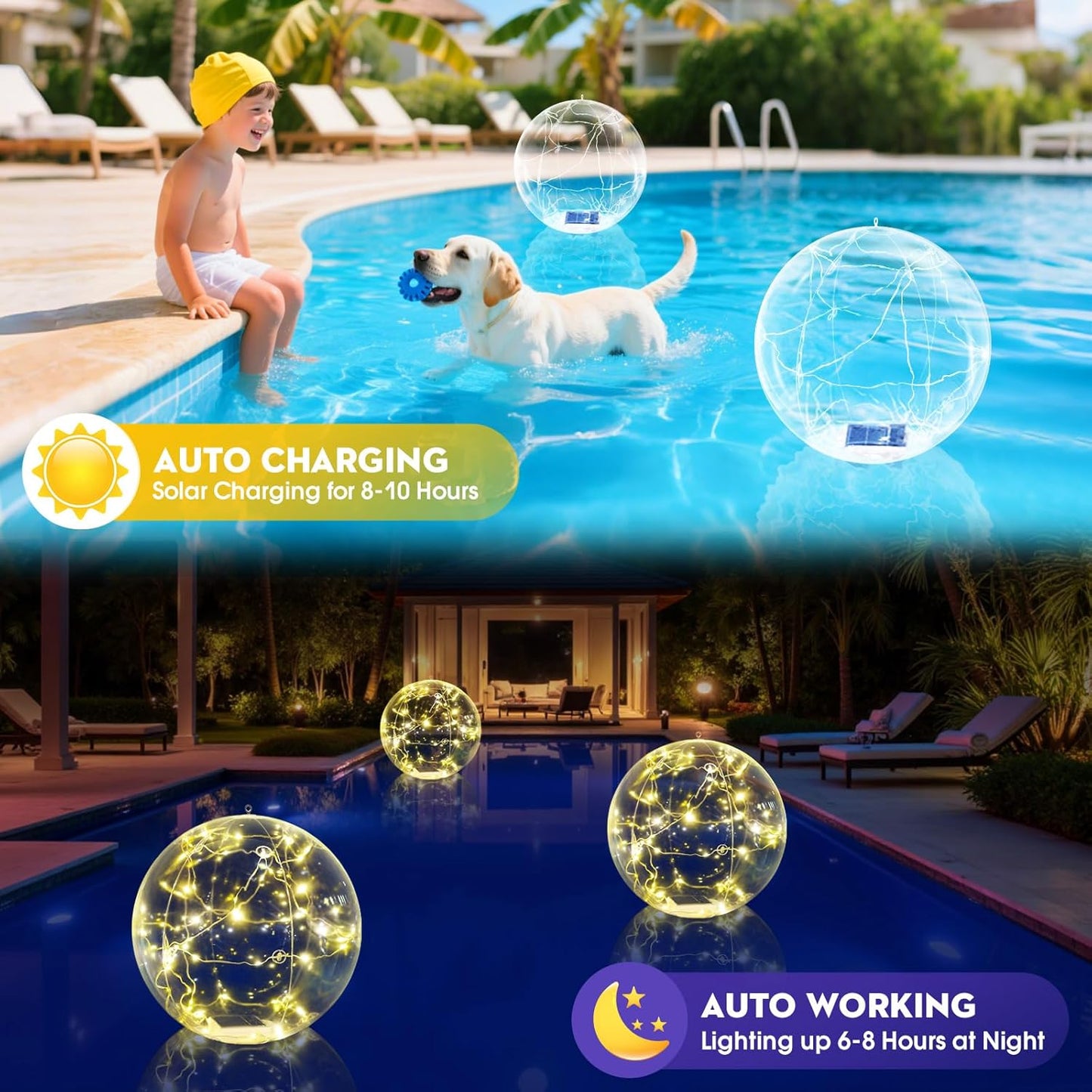 Luxury Floating Glow Lights (Pack Of 4)