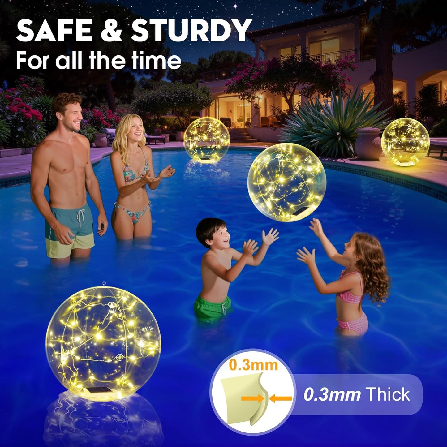 Luxury Floating Glow Lights (Pack Of 4)