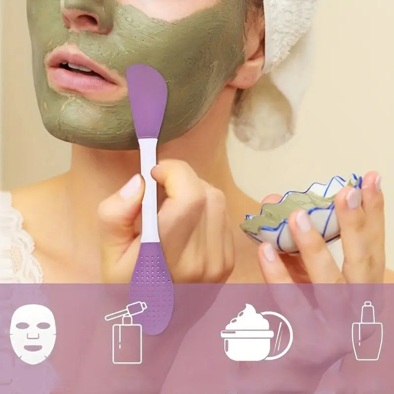 Double Head Silicone Face Mask Brush Applicator (Pack Of 3)