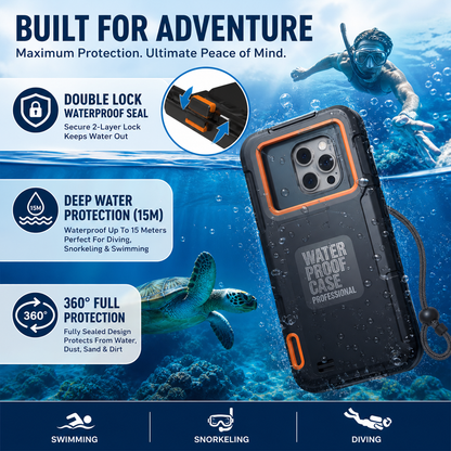 Universal Waterproof Mobile Case for Diving & Swimming