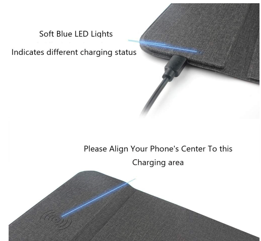 Wireless Charging Mouse Pad
