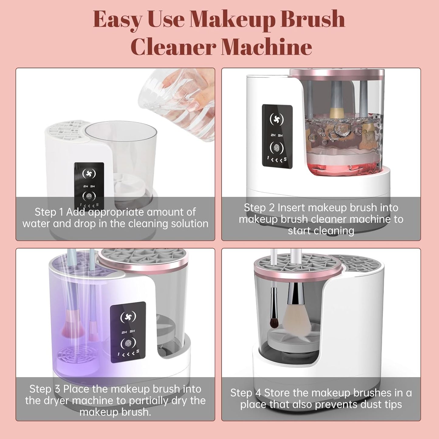 2-in-1  Makeup Brush Cleaner&Dryer