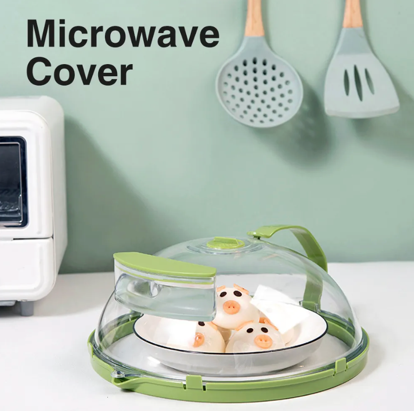 Ventilated Steam-Release Microwave Cover