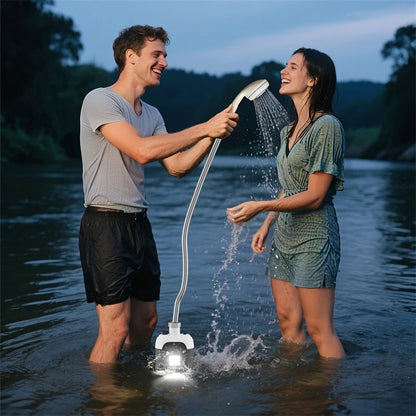 Rechargeable Portable Shower Head with Adjustable Pressure