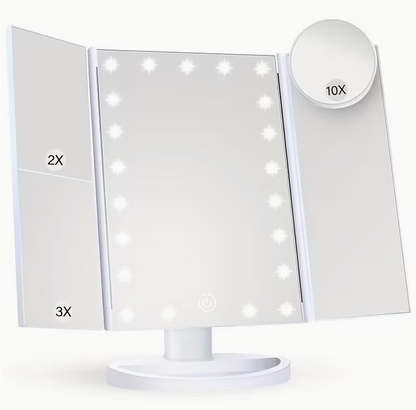 Makeup Mirror With Magnifying Panels