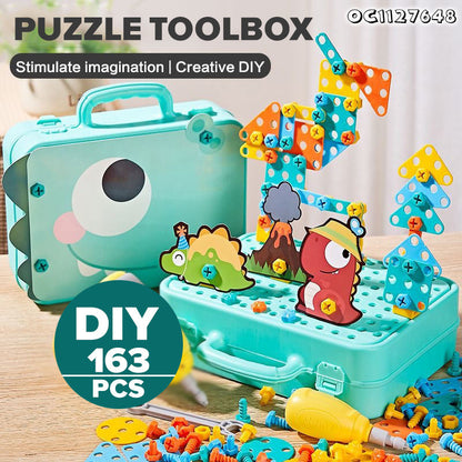 DIY Puzzle Tool Box For Kids