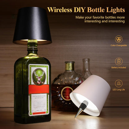 Metal Wireless Bottle Lamp (Pack Of 4)