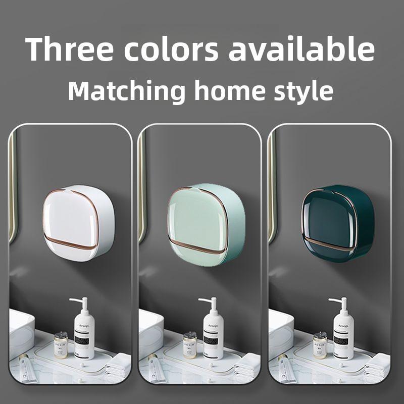 Wall Mounted Soap Holder With Lid