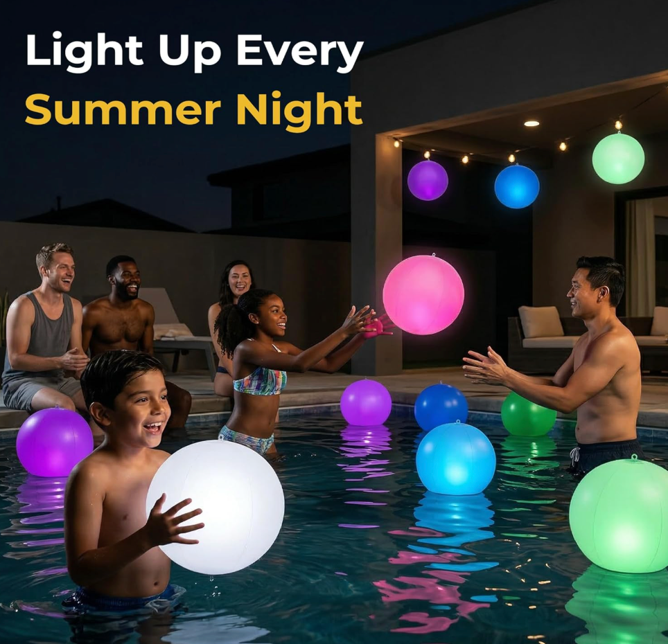 Solar powered 16 Colour Changing Beach Floating Light