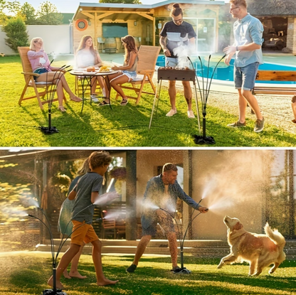 Portable Outdoor Cooling Misting Tripod Stand (Adjustable Height)