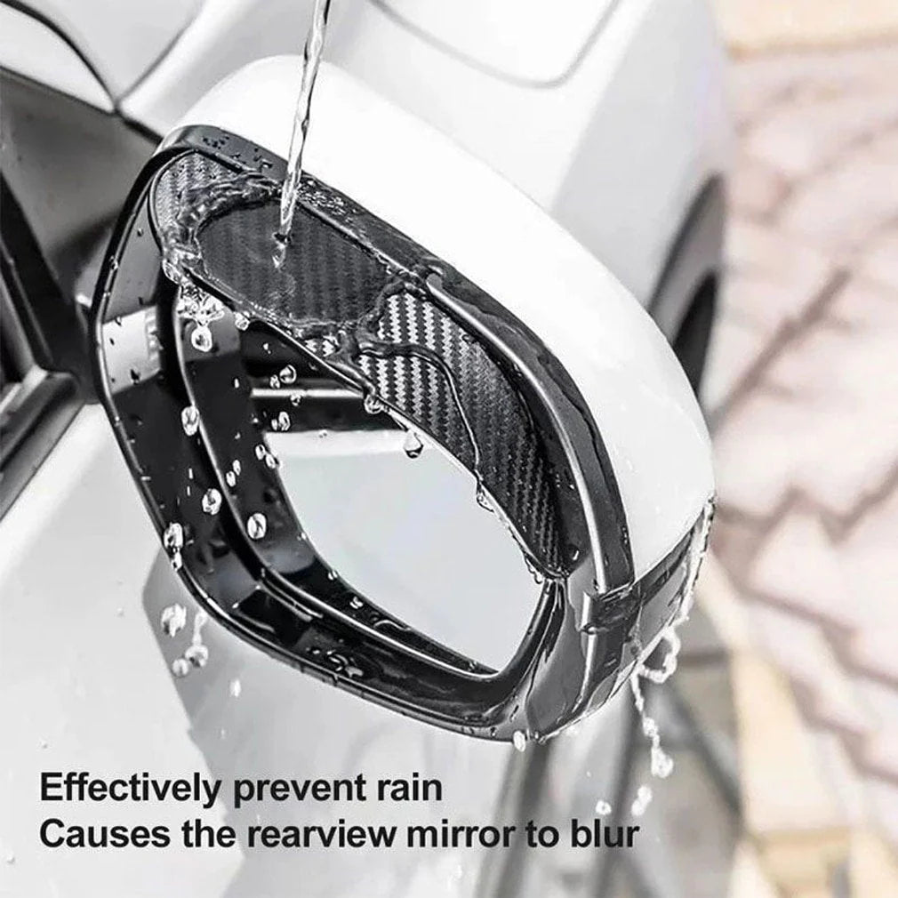 Carbon Fiber Side Mirror Rain Visor Guard