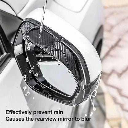 Carbon Fiber Side Mirror Rain Visor Guard