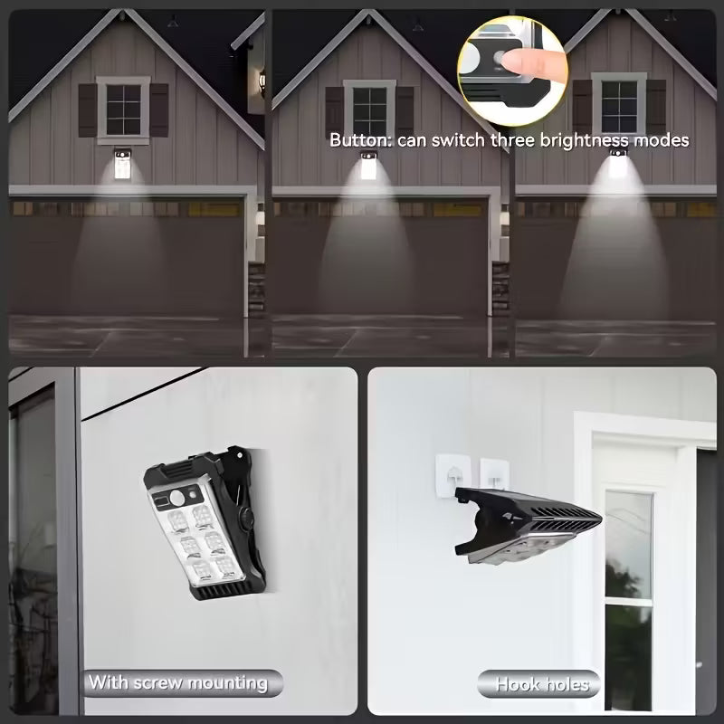 Solar Power Clip On Motion Sensor LED Light