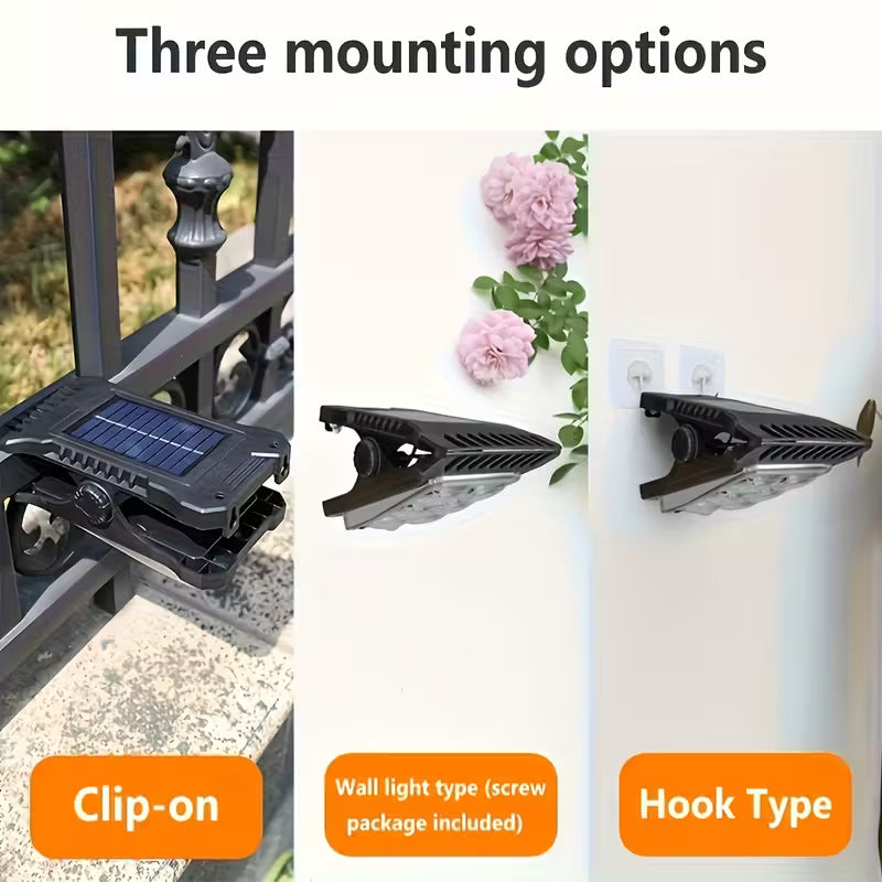 Solar Power Clip On Motion Sensor LED Light