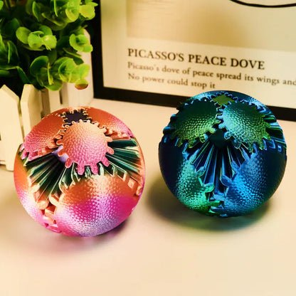 3D Printed Fidget Gear Ball