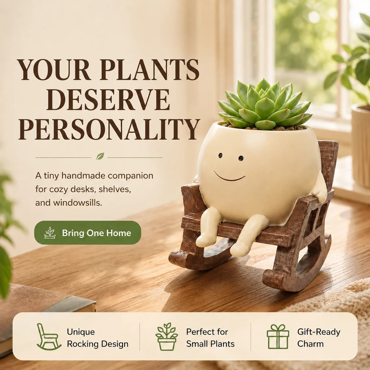 Rocking Chair Plant Pot