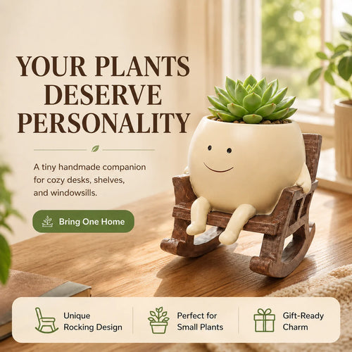 Rocking Chair Plant Pot