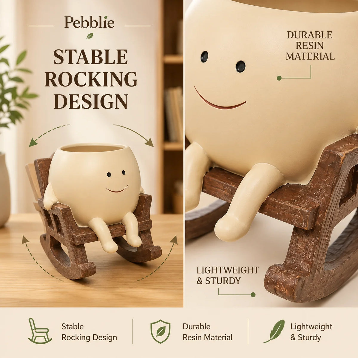Rocking Chair Plant Pot