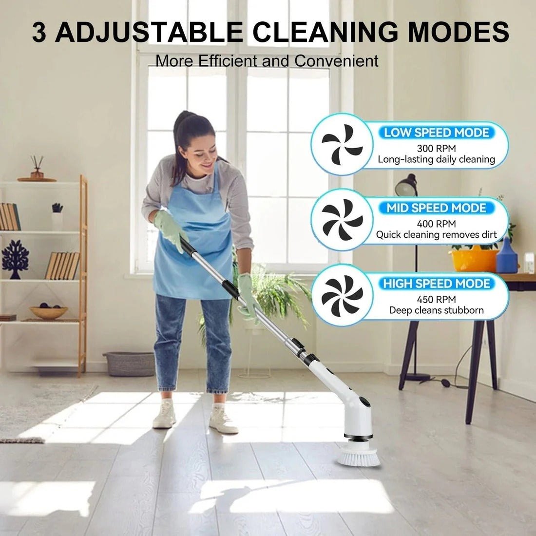 Cordless 9-in-1 Electric Spin Scrubber