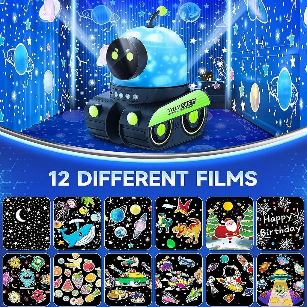 Robot Star Projector Night Light with Music Player