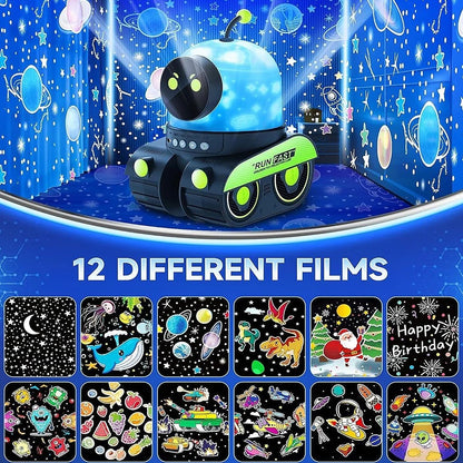 Robot Star Projector Night Light with Music Player