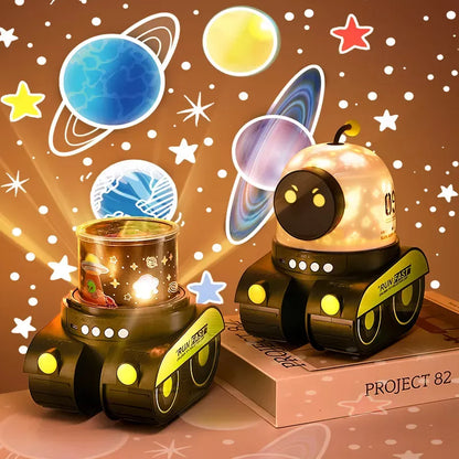 Robot Star Projector Night Light with Music Player