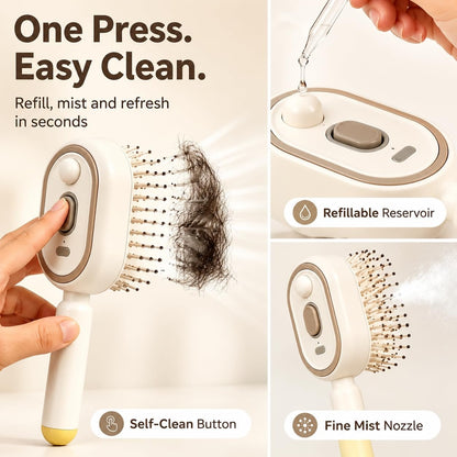 4-in-1 Spray Comb with Red Light Therapy