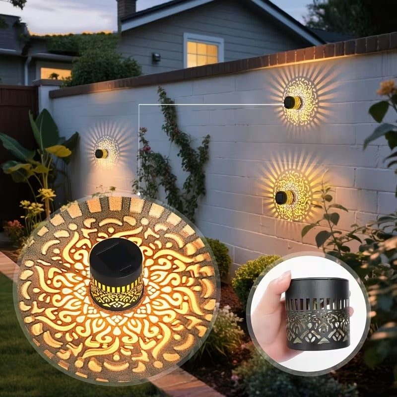 LotusGlow™ Solar Wall Light