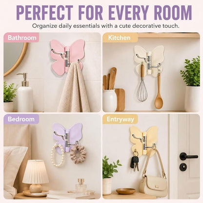 Rotating Butterfly Triple Hook (Pack of 5)