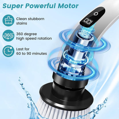 Cordless 9-in-1 Electric Spin Scrubber
