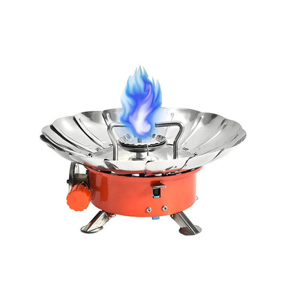 Portable Camping Gas Stove with Windshield