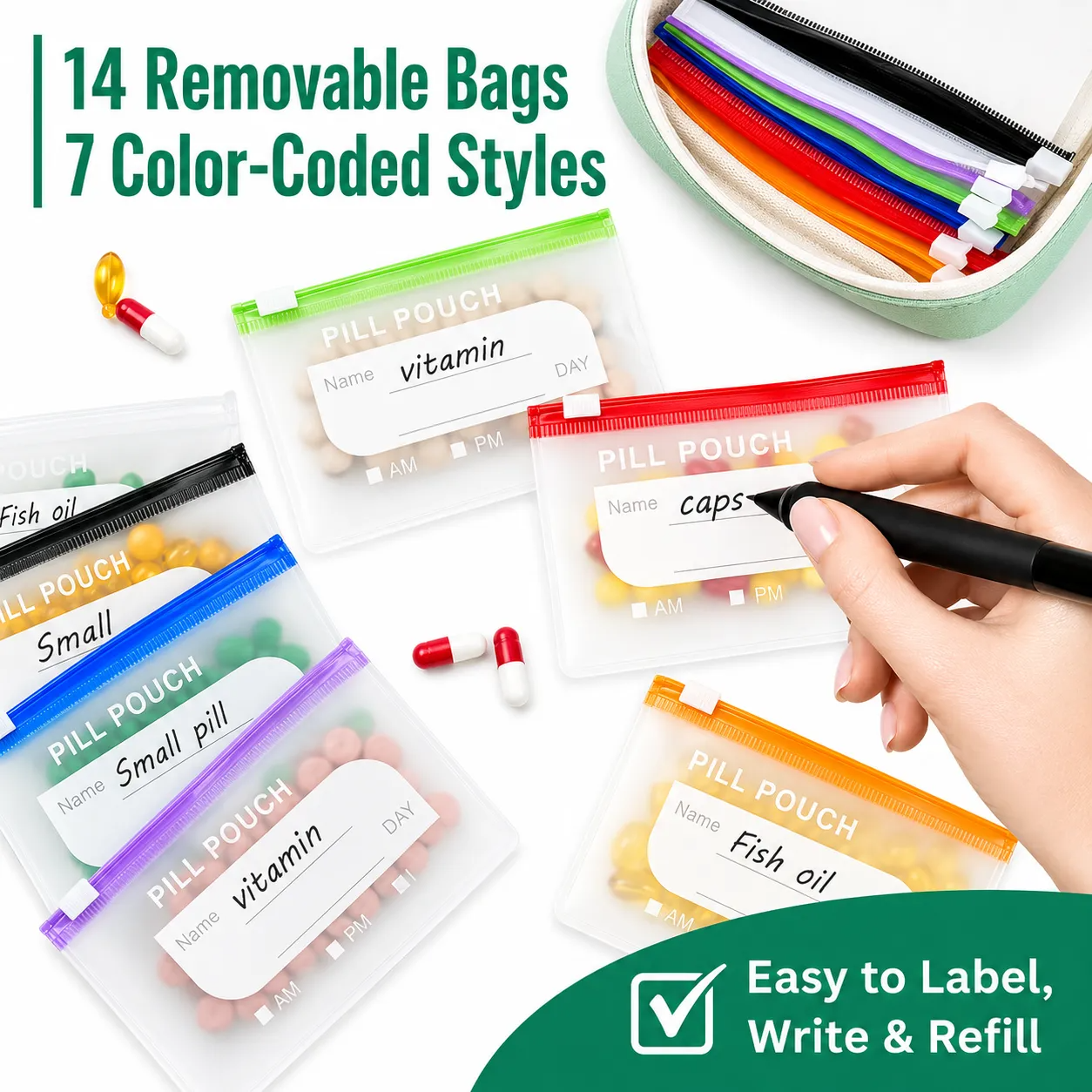 Water-Proof Pill Pouch