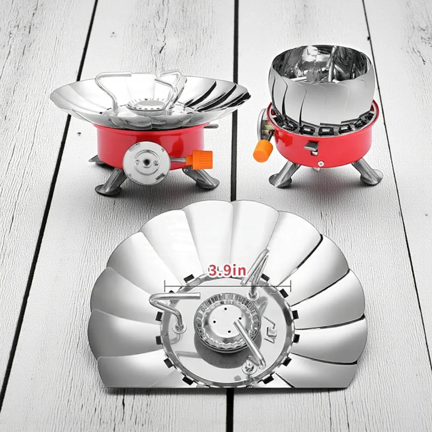 Portable Camping Gas Stove with Windshield