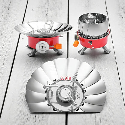 Portable Camping Gas Stove with Windshield