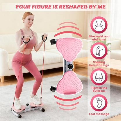 360° Waist Twister Machine With Resistance Bands